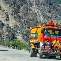 Hoping a Ride North on the Karakoram Highway