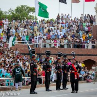 Starting the Ceremony at The Wagah Border