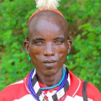 A Hamar Man with an Ostrich Feather, Turmi, Ethiopia