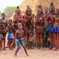 All Smiles during the Himba Ondjongo Dance, Namibia
