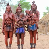 Three Himba Mothers, Namibia