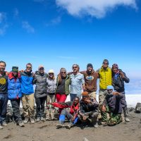 Super Proud to be Part of this Summit Crew, Climbing Mount Kilimanjaro, Tanzania