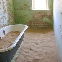 An Abandoned Bathroom, Kolmanskop Ghost Town, Namibia