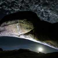 The Supermoon under the Spitzkoppe Arch, Namibia